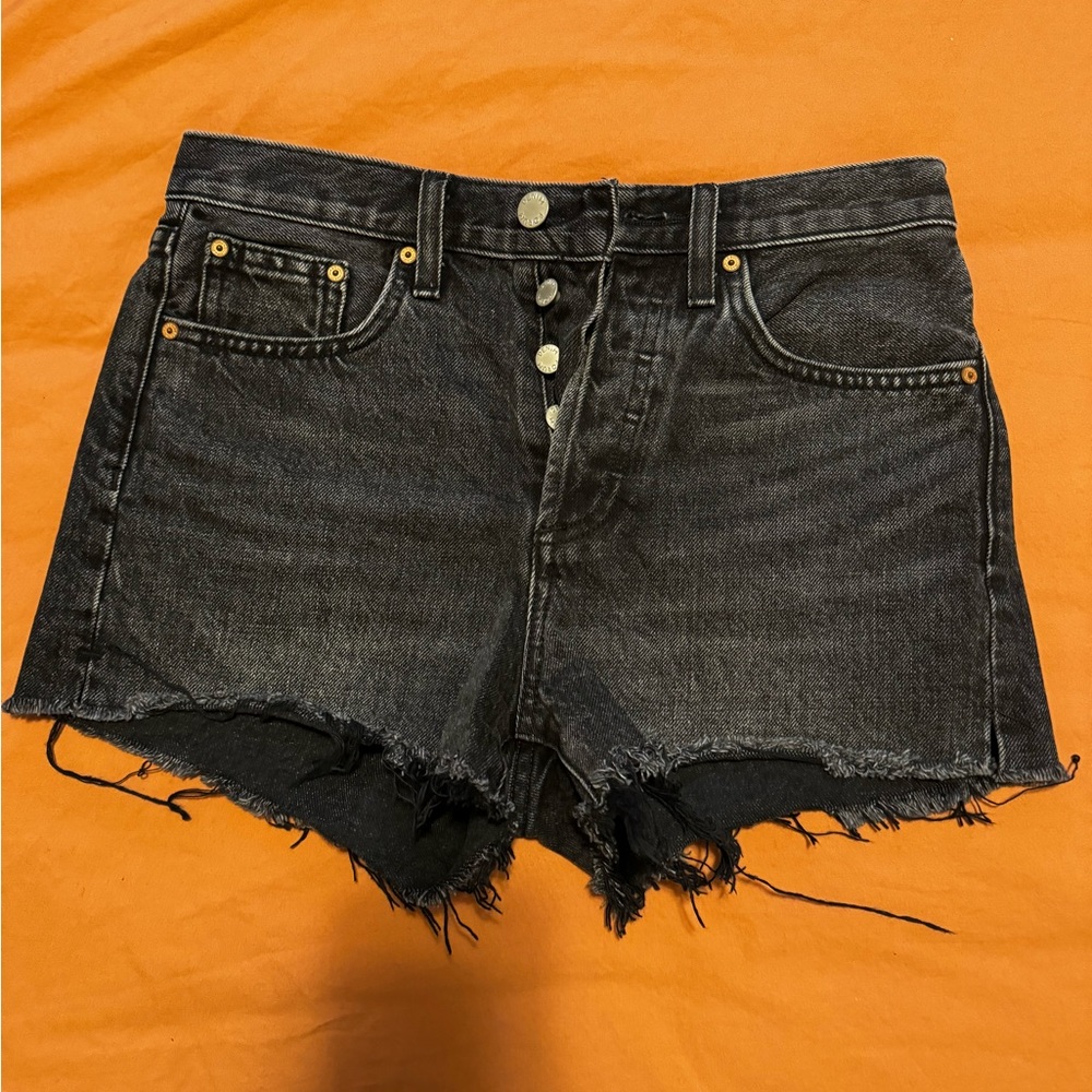 Worn once Denim Forum black shorts - sz 25